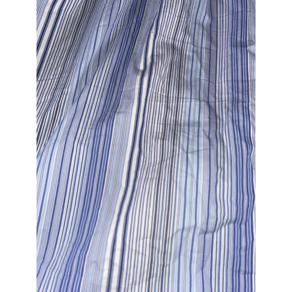 Brooks Brothers All Egyptian Cotton Button Down Shirt Men L Blue Stripped Preppy - Picture 7 of 8
